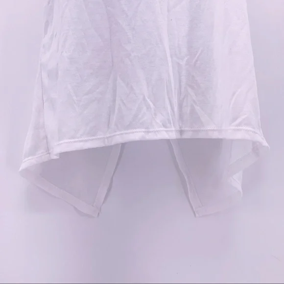 Nike Dri-Fit Peace Love Swoosh White Tank Top Size XS - Picture 3 of 11